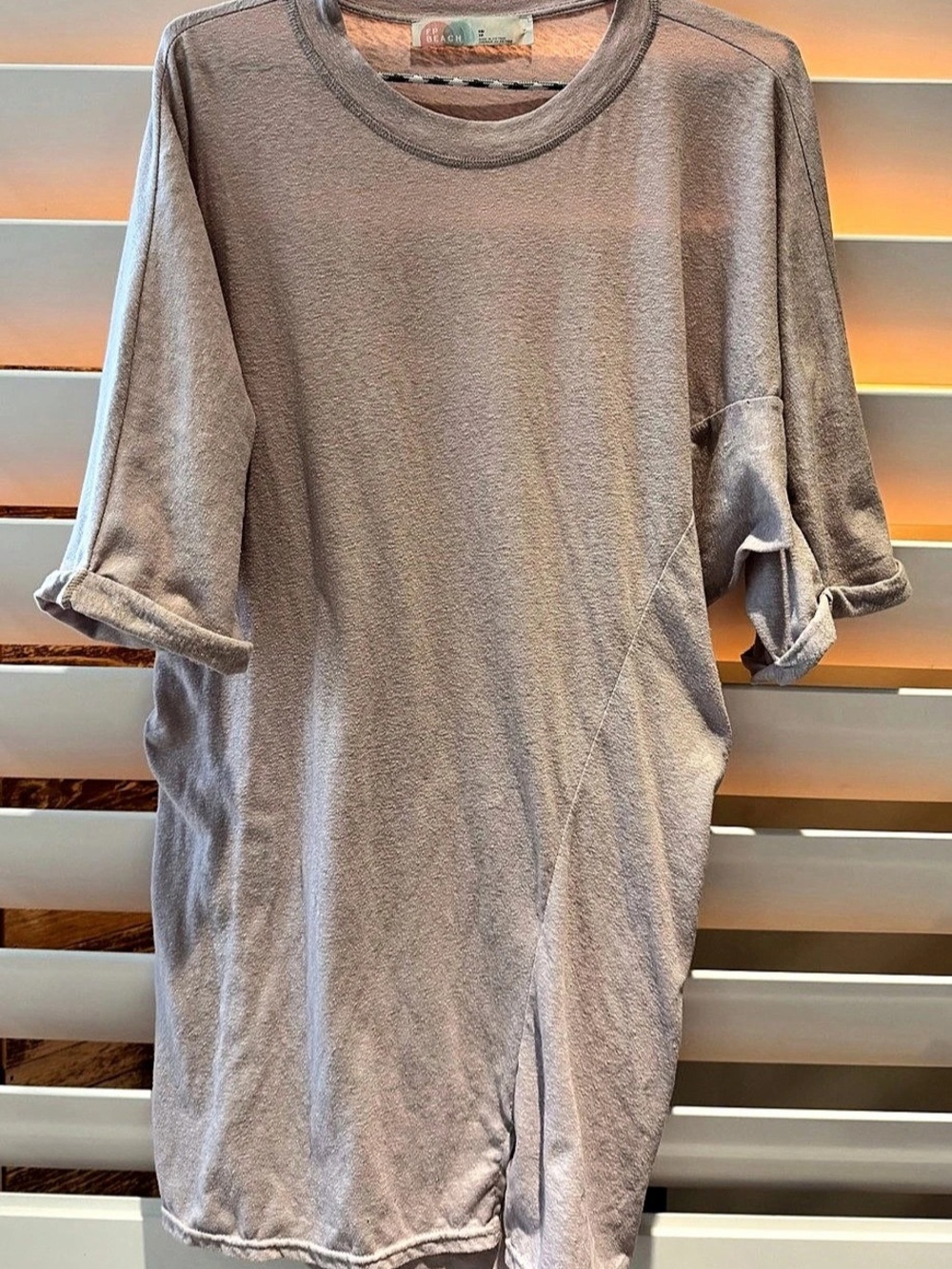 FP Beach t-shirt dress in mauve pink Size XS